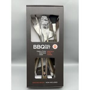 Alpha Grillers Grill Set Heavy Duty BBQ Accessories - BBQ Tool Set 4pc Grill ...